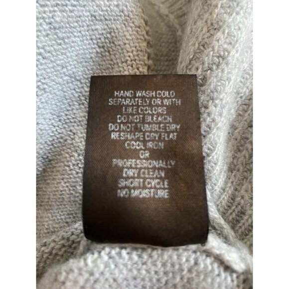 Silvia Novelli Wool Cashmere Blend Dove Gray Peplum Sweater S - Picture 5 of 5